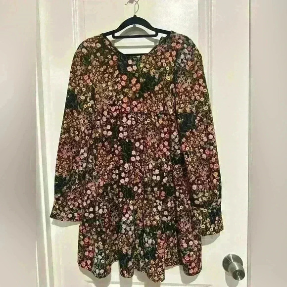 Zara Basic Collection Floral Mini Romper Tie Back Size Small - Picture 11 of 15